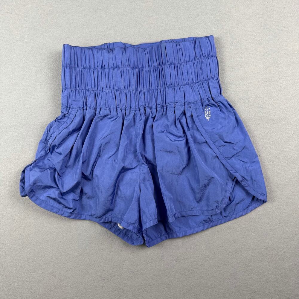 Free People Movement Purple Smocked Running Shorts XS